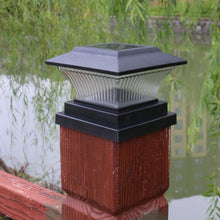Load image into Gallery viewer, Outdoor Solar Column Lamp IP44 Waterproof Garden Fence Light Solar Street Lamp, Black Shell+White Light, Black Shell+Warm Light, Gold Bronze Shell+White Light, Gold Bronze Shell+Warm Light