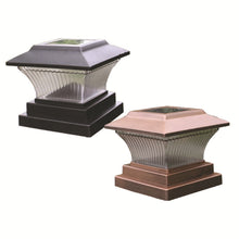 Load image into Gallery viewer, Outdoor Solar Column Lamp IP44 Waterproof Garden Fence Light Solar Street Lamp, Black Shell+White Light, Black Shell+Warm Light, Gold Bronze Shell+White Light, Gold Bronze Shell+Warm Light