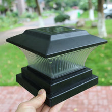 Load image into Gallery viewer, Outdoor Solar Column Lamp IP44 Waterproof Garden Fence Light Solar Street Lamp, Black Shell+White Light, Black Shell+Warm Light, Gold Bronze Shell+White Light, Gold Bronze Shell+Warm Light