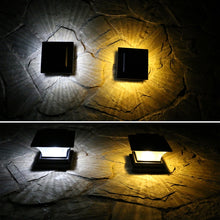 Load image into Gallery viewer, Outdoor Solar Column Lamp IP44 Waterproof Garden Fence Light Solar Street Lamp, Black Shell+White Light, Black Shell+Warm Light, Gold Bronze Shell+White Light, Gold Bronze Shell+Warm Light