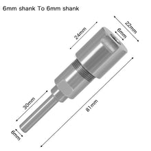 Load image into Gallery viewer, Engraving Trimming Machine Extension Pole Converter, 6mm To 6mm, 1/4mm To 1/4mm, 1/4mm To 8mm, 8mm To 12mm, 8mm To 1/2mm, 8mm To 8mm, 12mm To 12mm, 1/2mm To 1/2mm