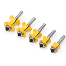 Load image into Gallery viewer, 8-Shank Bearing Positive Semicircular Cutter Engraving Machine Woodworking Cutter, No. 1, No. 2, No. 3, No. 4, No. 5, 5 PCS/Set