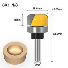 Load image into Gallery viewer, 8-Handle Copy Type Deep Round Bottom Woodworking Milling Cutter Engraving Machine Keyhole Cutter, 8-Handle Copy Type