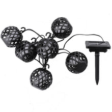 Load image into Gallery viewer, Solar Flame Ball Light String Outdoor Solar Courtyard IP44 Waterproof Light, 6 in 1, 8 in 1