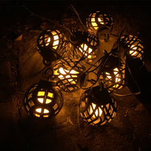 Load image into Gallery viewer, Solar Flame Ball Light String Outdoor Solar Courtyard IP44 Waterproof Light, 6 in 1, 8 in 1
