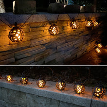 Load image into Gallery viewer, Solar Flame Ball Light String Outdoor Solar Courtyard IP44 Waterproof Light, 6 in 1, 8 in 1