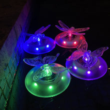 Load image into Gallery viewer, Solar Pool Floating Light Outdoor Villa Swimming Pool RGB Light Garden Grass Light, Butterfly, Dragonfly