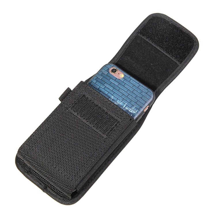 Men Oxford Nylon Fabric Wear Belt Bag Mobile Phone Pocket