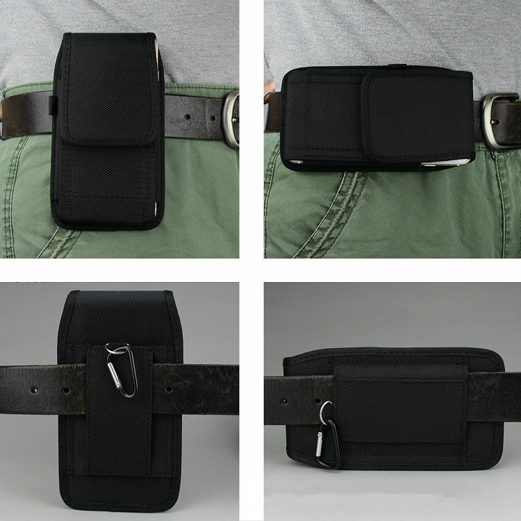 Men Oxford Nylon Fabric Wear Belt Bag Mobile Phone Pocket