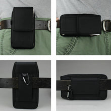 Load image into Gallery viewer, Men Oxford Nylon Fabric Wear Belt Bag Mobile Phone Pocket