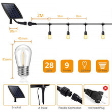 Load image into Gallery viewer, 10 In 1 Outdoor Solar Bulb String Lamp Waterproof Solar Garden Light