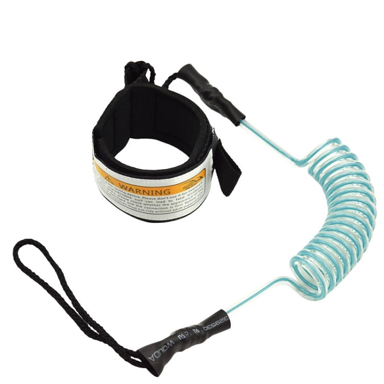 Surf Bodyboard Safety Hand Rope TPU Surfboard Paddle Towing Rope, The Length After Stretching: 1.6m