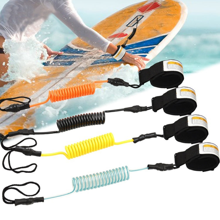 Surf Bodyboard Safety Hand Rope TPU Surfboard Paddle Towing Rope, The Length After Stretching: 1.6m