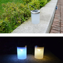 Load image into Gallery viewer, Outdoor Waterproof Solar Light Bucket Shape LED Courtyard Garden Hanging Lamp Night Light, Colorful Light, White Light, Warm Light