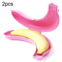 Load image into Gallery viewer, 2 PCS Cute 3 Colors Fruit Banana Protector Box Lunch Container Storage Box  for Kids
