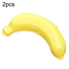 Load image into Gallery viewer, 2 PCS Cute 3 Colors Fruit Banana Protector Box Lunch Container Storage Box  for Kids