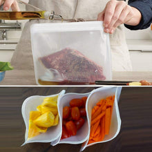 Load image into Gallery viewer, Translucent Frosted PEVA Food Preservation Bag Refrigerator Food Storage Bag Self-Sealing Food Bag, 5 PCS / Set(NO.1x5), 5 PCS / Set(NO.2x5), 6 PCS / Set(NO.1x4+NO.2x2), 10 PCS / Set(NO.1x6+NO.2x4), 12 PCS / Set(NO.1x7+NO.2x5)