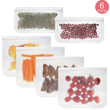 Load image into Gallery viewer, Translucent Frosted PEVA Food Preservation Bag Refrigerator Food Storage Bag Self-Sealing Food Bag, 5 PCS / Set(NO.1x5), 5 PCS / Set(NO.2x5), 6 PCS / Set(NO.1x4+NO.2x2), 10 PCS / Set(NO.1x6+NO.2x4), 12 PCS / Set(NO.1x7+NO.2x5)