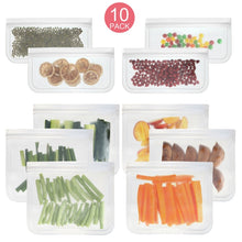 Load image into Gallery viewer, Translucent Frosted PEVA Food Preservation Bag Refrigerator Food Storage Bag Self-Sealing Food Bag, 5 PCS / Set(NO.1x5), 5 PCS / Set(NO.2x5), 6 PCS / Set(NO.1x4+NO.2x2), 10 PCS / Set(NO.1x6+NO.2x4), 12 PCS / Set(NO.1x7+NO.2x5)
