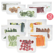 Load image into Gallery viewer, Translucent Frosted PEVA Food Preservation Bag Refrigerator Food Storage Bag Self-Sealing Food Bag, 5 PCS / Set(NO.1x5), 5 PCS / Set(NO.2x5), 6 PCS / Set(NO.1x4+NO.2x2), 10 PCS / Set(NO.1x6+NO.2x4), 12 PCS / Set(NO.1x7+NO.2x5)
