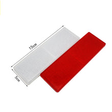 Load image into Gallery viewer, 50 PCS Car Body Reflective Stickers Plastic Reflective Strip Reflector Truck Reflective Tablet, Nonporous, With Holes