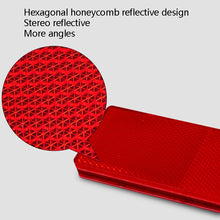 Load image into Gallery viewer, 50 PCS Car Body Reflective Stickers Plastic Reflective Strip Reflector Truck Reflective Tablet, Nonporous, With Holes