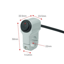 Load image into Gallery viewer, Motorcycle Aluminum Alloy Modified Handle Switch With Indicator Spotlights Fog Lights Headlights Power-Off Switch, Black, Silver