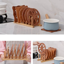 Load image into Gallery viewer, Multi-Purpose Bowl Disc Rack Kitchen Drain Rack Bamboo Tableware Storage Rack, Layer (specification): 2 Grid, 2 Grid, 4 Grid, 7 Grid, 8 Grid