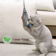 Load image into Gallery viewer, Creative Funny Cat Toy Simulation Fish Cat Toy Interactive Plush Airbag Toy, Sea Fish, Squid, Dog Tail, Horsetail
