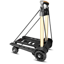 Load image into Gallery viewer, SELORSS BY04 Folding Small Pulley Car Aluminum Pull Rod Luggage Car Hand Carts Travel Shopping Move Goods And Buy Groceries Car