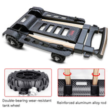 Load image into Gallery viewer, SELORSS BY04 Folding Small Pulley Car Aluminum Pull Rod Luggage Car Hand Carts Travel Shopping Move Goods And Buy Groceries Car