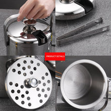 Load image into Gallery viewer, 304 Stainless Steel Ice Bucket Double-Layer Hollow Bar Beer Wine Barrel With Ice Clip, Capacity: 1.3L, 1.3L With Ice Clip