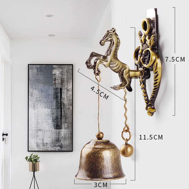 Retro Vintage Style Animal Doorbell Metal Iron Bell Wind Chimes Hanging Ornament