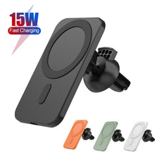 Load image into Gallery viewer, N16 10W Car Air Outlet + Suction Cup Magsafe Magnetic Wireless Charger Mobile Phone Holder For IPhone 12 Series