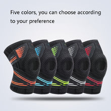Load image into Gallery viewer, Sports Spring Supported Knee Brace Compression Protection Patella Riding Protective Gear, One Size