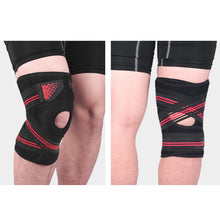 Load image into Gallery viewer, Sports Spring Supported Knee Brace Compression Protection Patella Riding Protective Gear, One Size