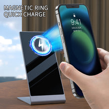 Load image into Gallery viewer, Y13 15W Magnetic Wireless Mobile Phone Holder Charger for iPhone, Black, Silver