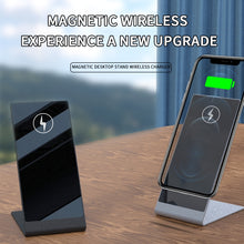Load image into Gallery viewer, Y13 15W Magnetic Wireless Mobile Phone Holder Charger for iPhone, Black, Silver