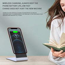 Load image into Gallery viewer, Y13 15W Magnetic Wireless Mobile Phone Holder Charger for iPhone, Black, Silver