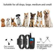 Load image into Gallery viewer, PaiPaitek PD526V-2 1 In 2 100-Speed Sound Vibration Remote Control Training Dog Device Anti-Barking Device Electronic Remote Control Collar, PD526V-2