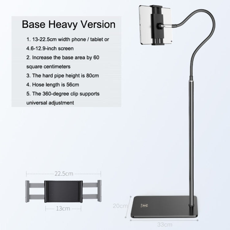 SSKY L6 Bedside Sofa Live Landing Phone Tablet Computer Bracket, Style:, L6 Base Heavy Version (Black), L6 Base Heavy Telescopic Version (Black), L6 Experience Version (White), L6 Experience Version (Black), L6 Base Heavy Telescopic Version (White)    ...
