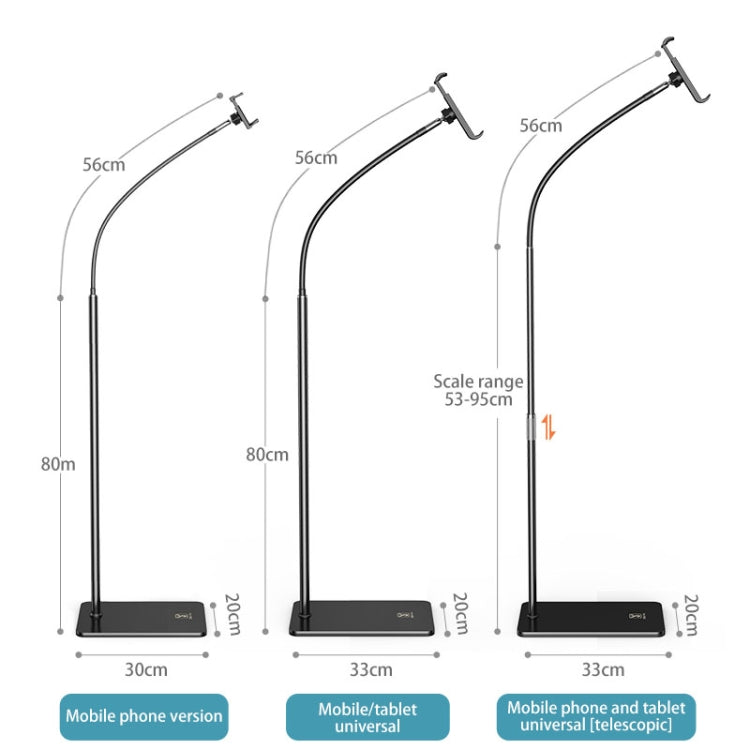 SSKY L6 Bedside Sofa Live Landing Phone Tablet Computer Bracket, Style:, L6 Base Heavy Telescopic Version (White), L6 Phone Version (White), L6 Phone Version (Black), L6 Base Heavy Version (White), L6 Base Heavy Version (Black)                         ...