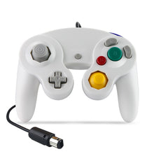 Load image into Gallery viewer, 2 PCS Single Point Vibrating Controller Wired Game Controller For Nintendo NGC / Wii, White, Pink, Yellow, Red, Purple, Green, Blue, Black, Silver, Orange