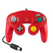 Load image into Gallery viewer, 2 PCS Single Point Vibrating Controller Wired Game Controller For Nintendo NGC / Wii, White, Pink, Yellow, Red, Purple, Green, Blue, Black, Silver, Orange