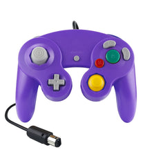 Load image into Gallery viewer, 2 PCS Single Point Vibrating Controller Wired Game Controller For Nintendo NGC / Wii, White, Pink, Yellow, Red, Purple, Green, Blue, Black, Silver, Orange