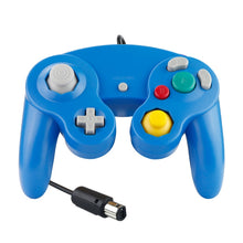 Load image into Gallery viewer, 2 PCS Single Point Vibrating Controller Wired Game Controller For Nintendo NGC / Wii, White, Pink, Yellow, Red, Purple, Green, Blue, Black, Silver, Orange
