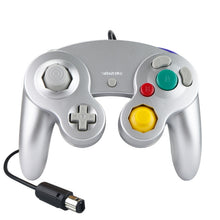 Load image into Gallery viewer, 2 PCS Single Point Vibrating Controller Wired Game Controller For Nintendo NGC / Wii, White, Pink, Yellow, Red, Purple, Green, Blue, Black, Silver, Orange