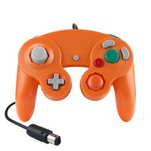 Load image into Gallery viewer, 2 PCS Single Point Vibrating Controller Wired Game Controller For Nintendo NGC / Wii, White, Pink, Yellow, Red, Purple, Green, Blue, Black, Silver, Orange