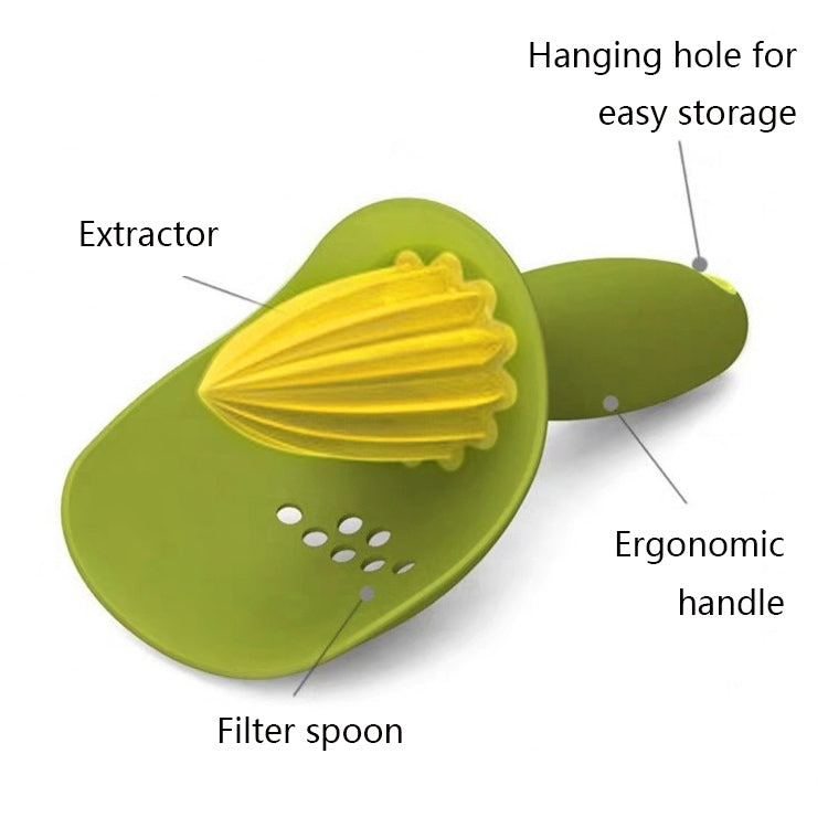 Manual Fruit Lemon Juicer Kitchenware, Green, Dark Grey