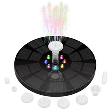 Load image into Gallery viewer, Colorful Lamp Battery Solar Fountain Floating Landscape Fountain, Colorful Lamp Fountain